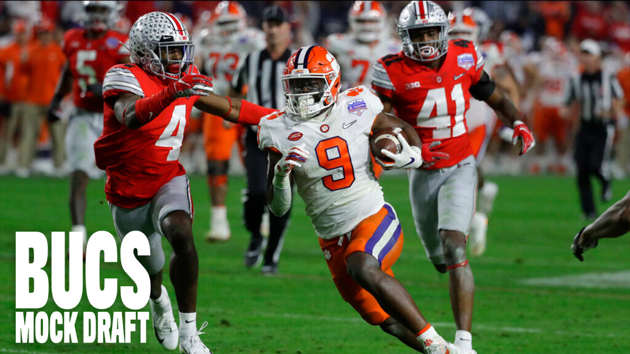 2021 NFL Mock Draft: Tampa Bay Buccaneers Select RB Travis Etienne