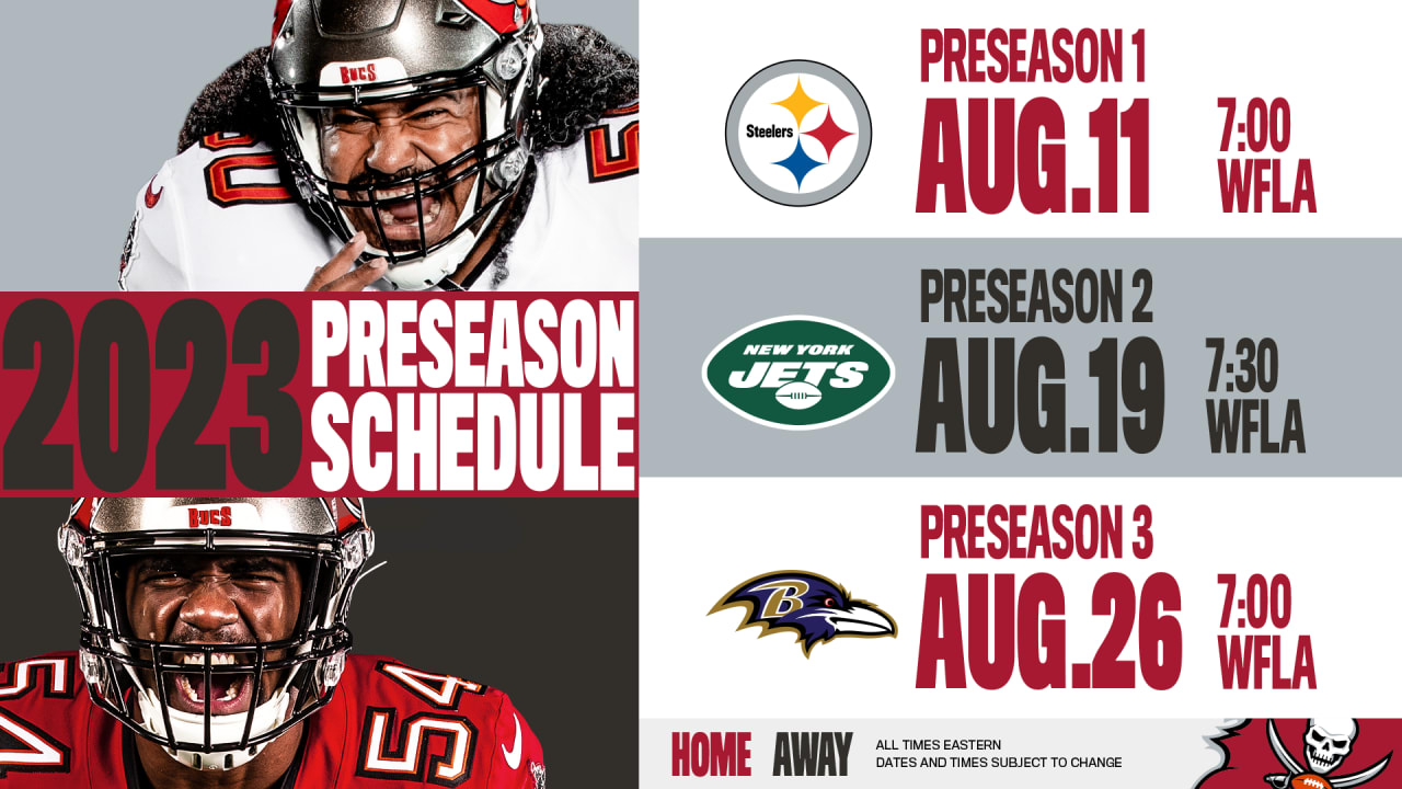 Bucs Finalize 2023 Preseason Schedule