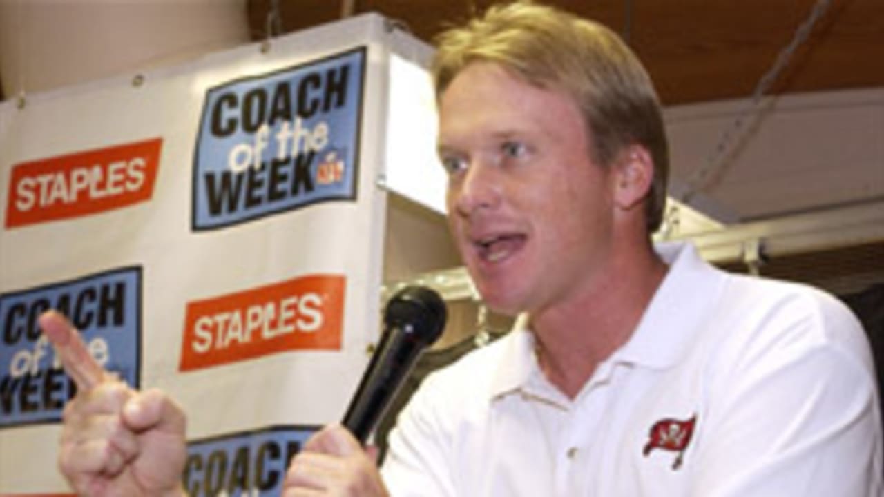 Jon Gruden Is Coaching While the NFL Weighs Discipline for