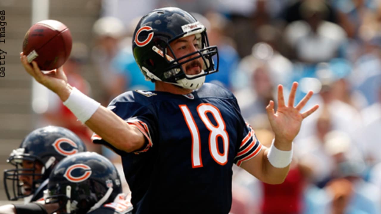 Quarterback Kyle Orton of the Chicago Bears looks on against the