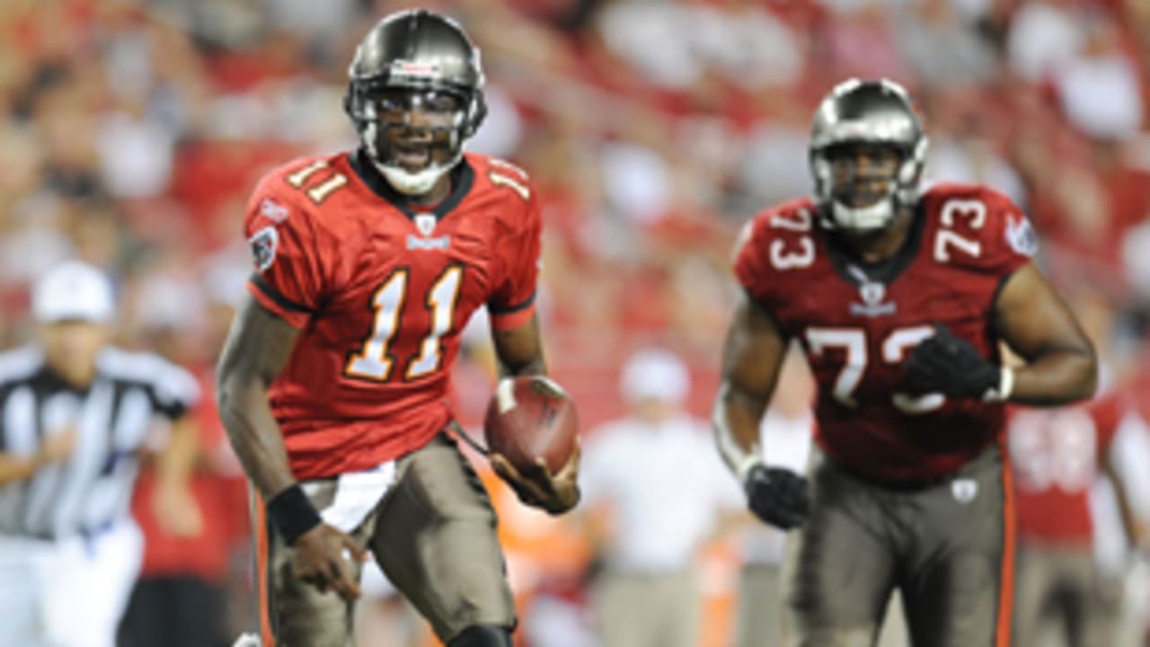 Tampa Bay Buccaneers Carnell Williams on the sidelines of the