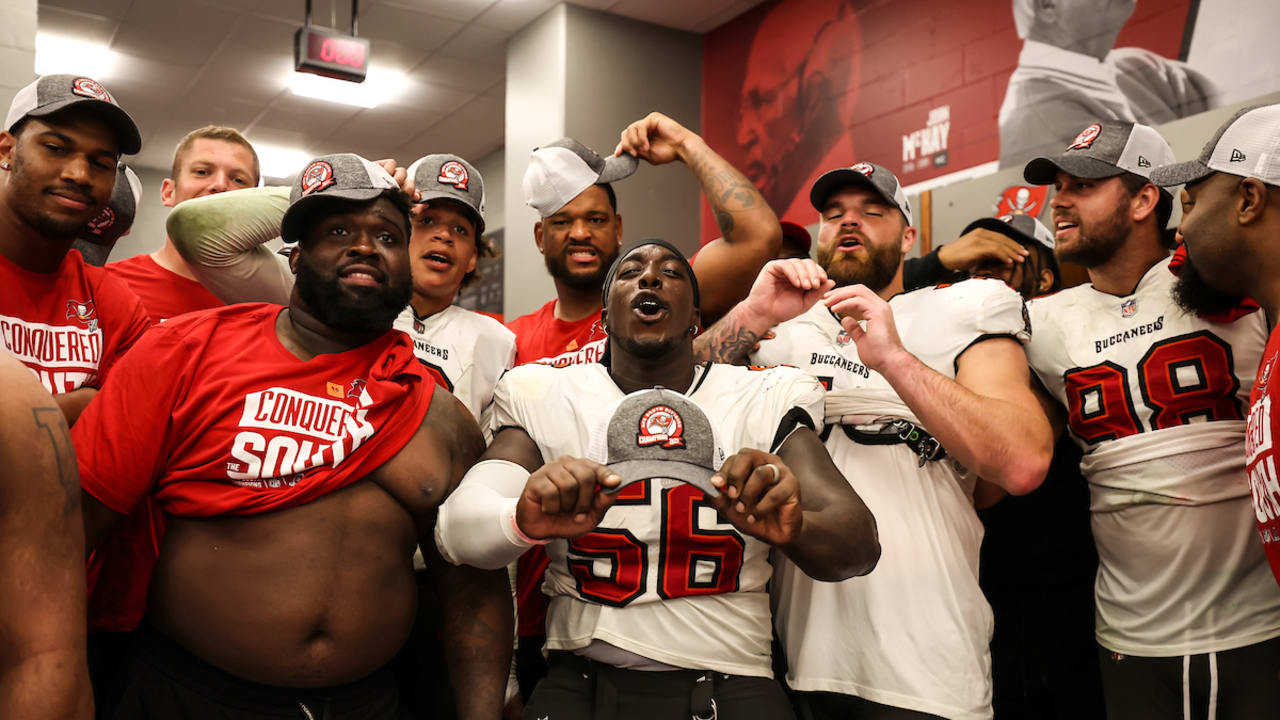 Bucs Celebrate NFC South Title Win, Clinching Playoffs 