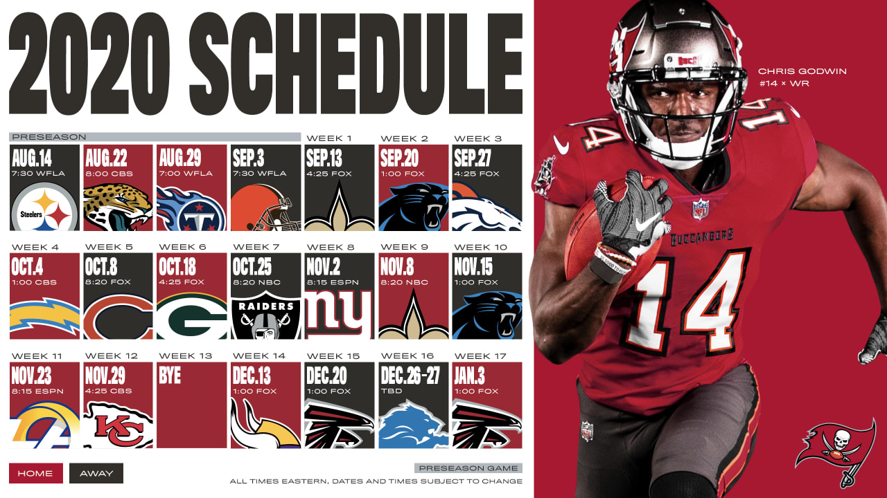 2020 Tampa Bay Buccaneers Schedule: Complete schedule, tickets and match-up information for 2020