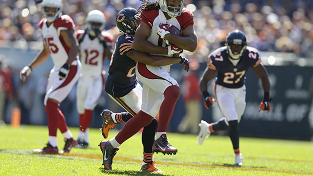 Arizona Cardinals' Larry Fitzgerald aided by Hines Ward