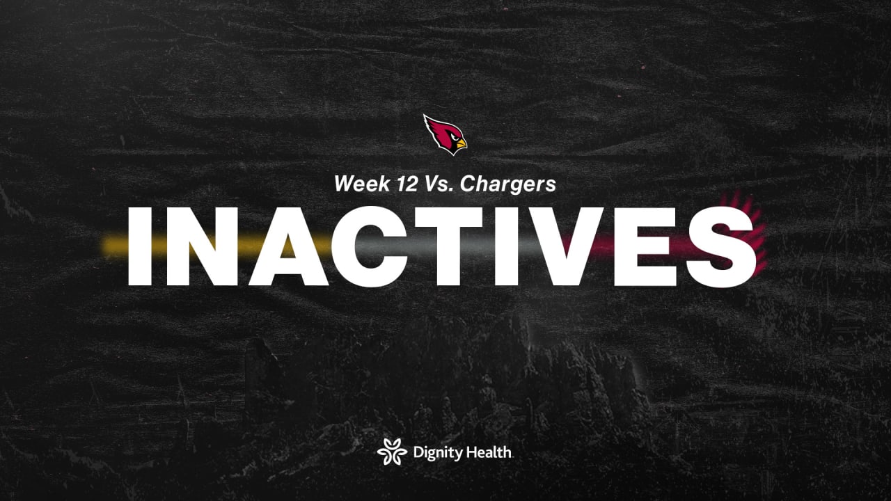 Inactive Players for Week 12