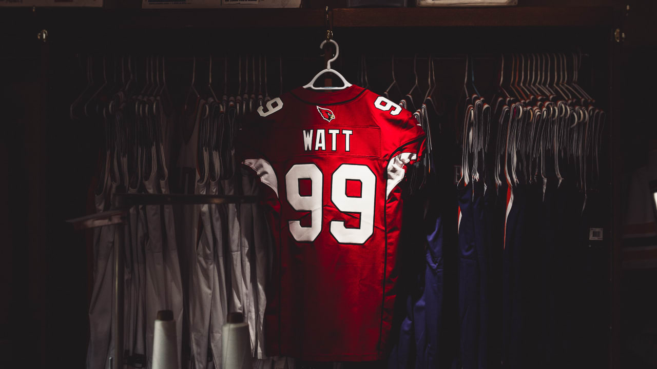 اج First Look: J.J. Watt's No. 99 Cardinals Jersey اج