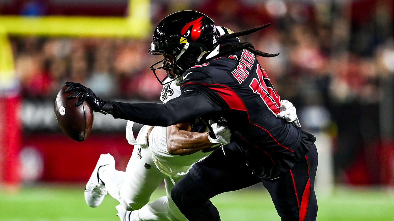 WR DeAndre Hopkins returns to lead Cardinals to 42-34 win over Saints at  State Farm Stadium