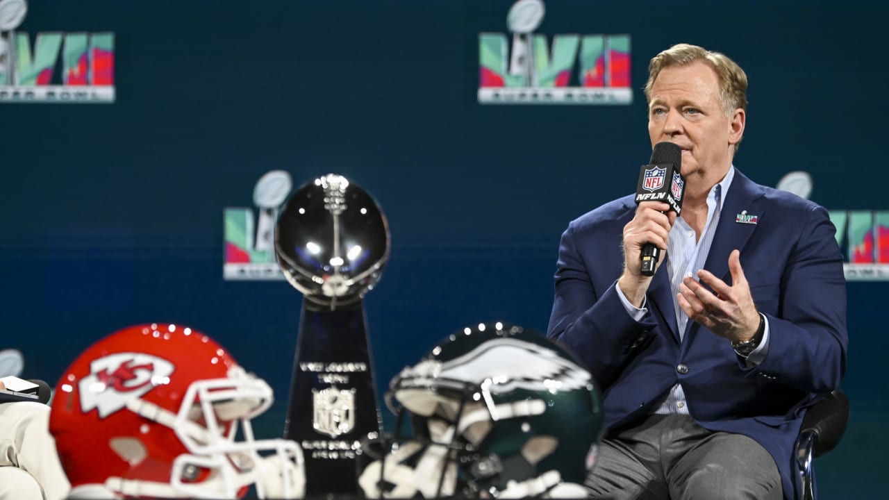 NFL Commissioner Roger Goodell addresses diversity efforts, state of  officiating ahead of Super Bowl LVII