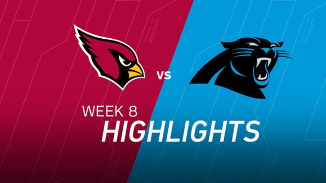 Cardinals vs. Panthers  NFL Week 8 Game Highlights 