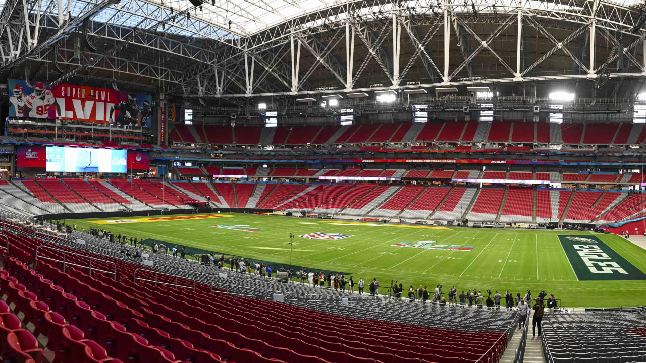 PHOTOS State Farm Stadium Super Bowl Decor