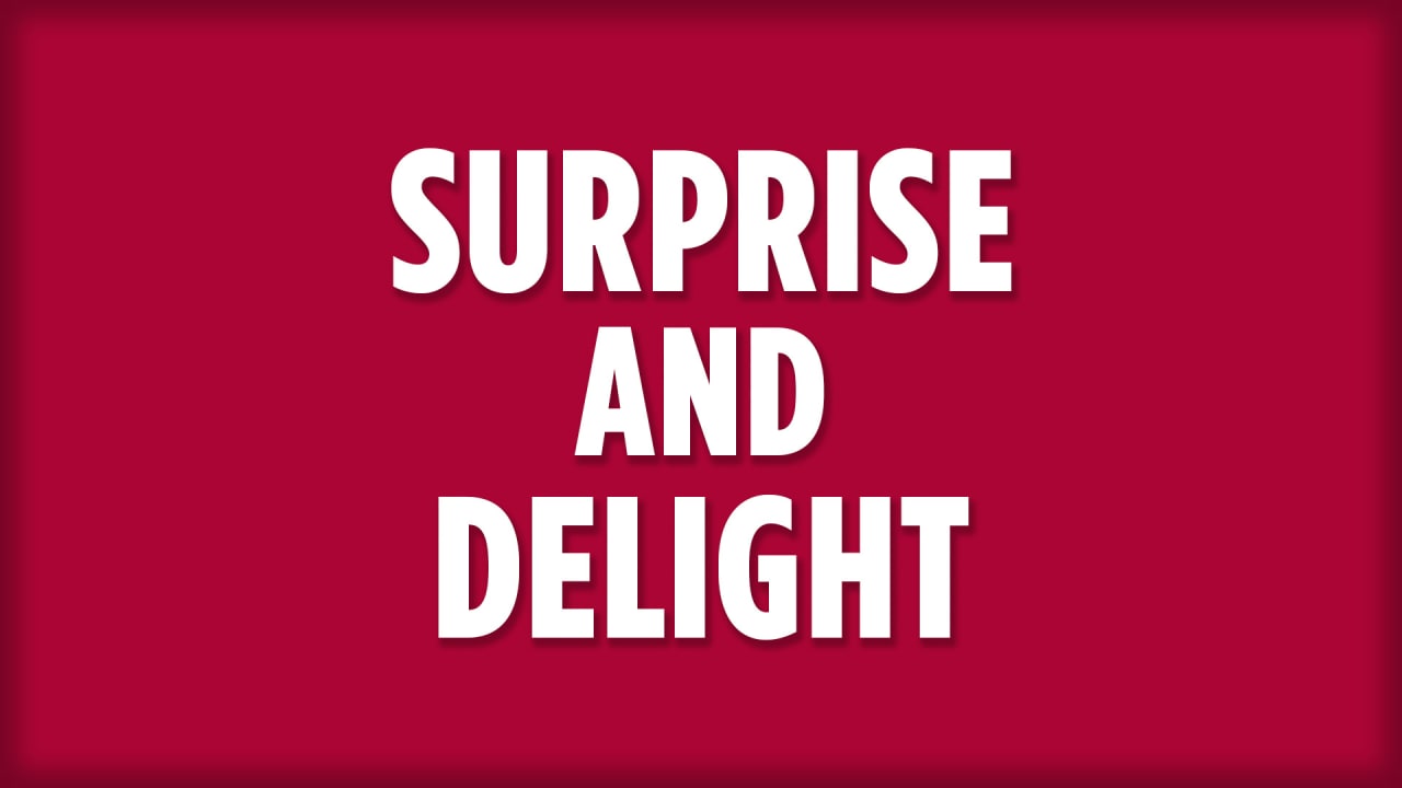 Kickoff Countdown - Sept 5 - Surprise And Delight