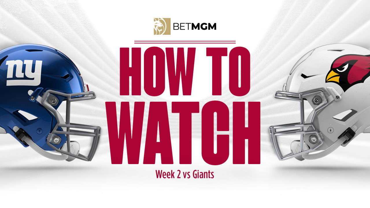New York Giants vs. Arizona Cardinals schedule, TV, how to watch