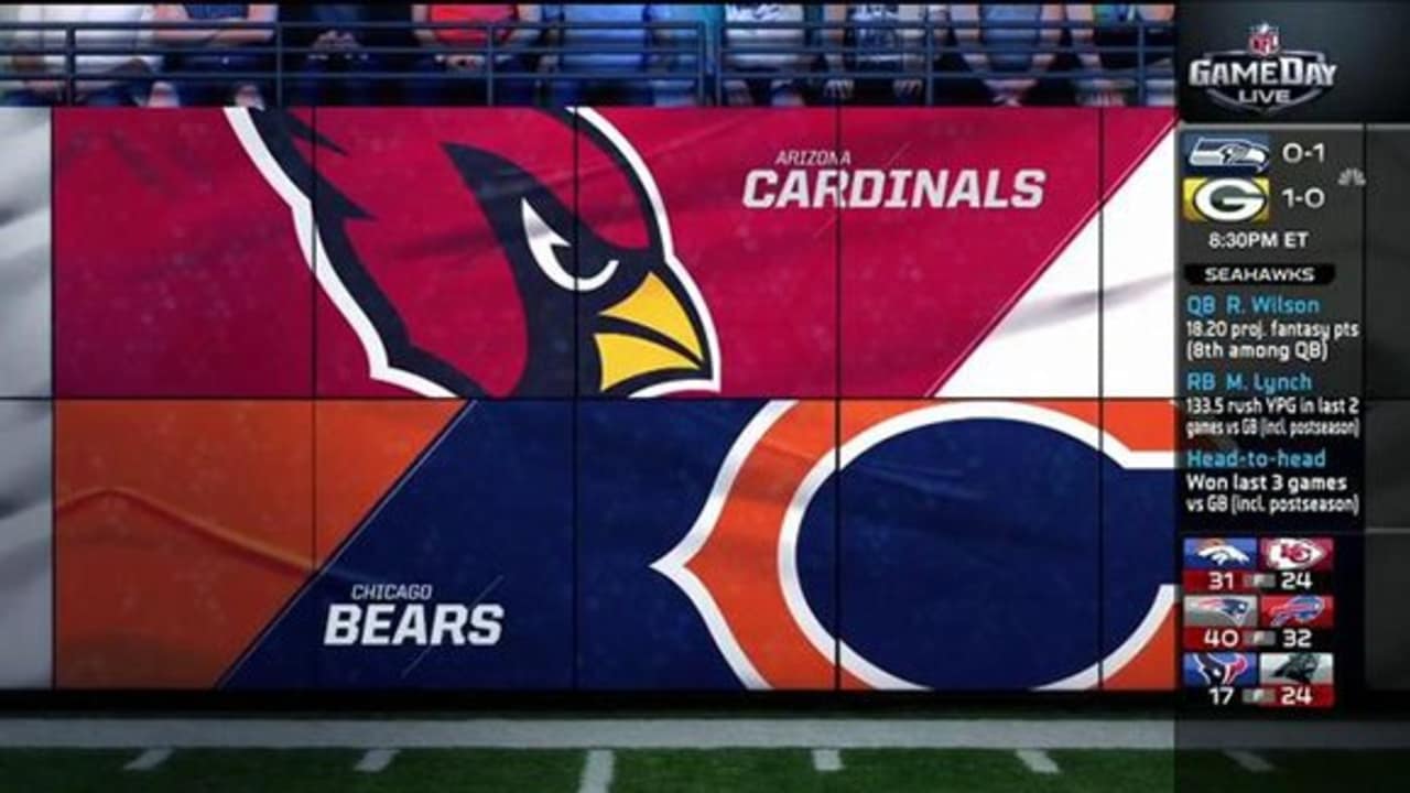 The Arizona Cardinals game versus the Chicago Bears: Live updates