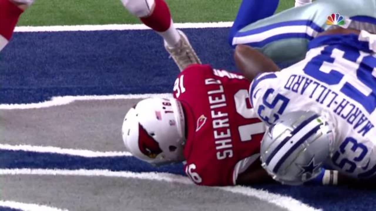 Arizona Cardinals wide receiver Trent Sherfield (16) stands on the