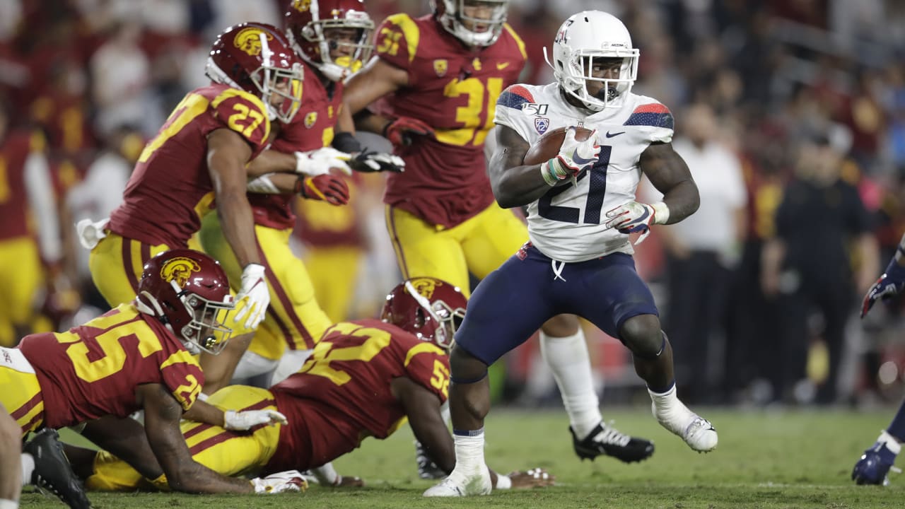 How Arizona running back J.J. Taylor performed at the NFL scouting