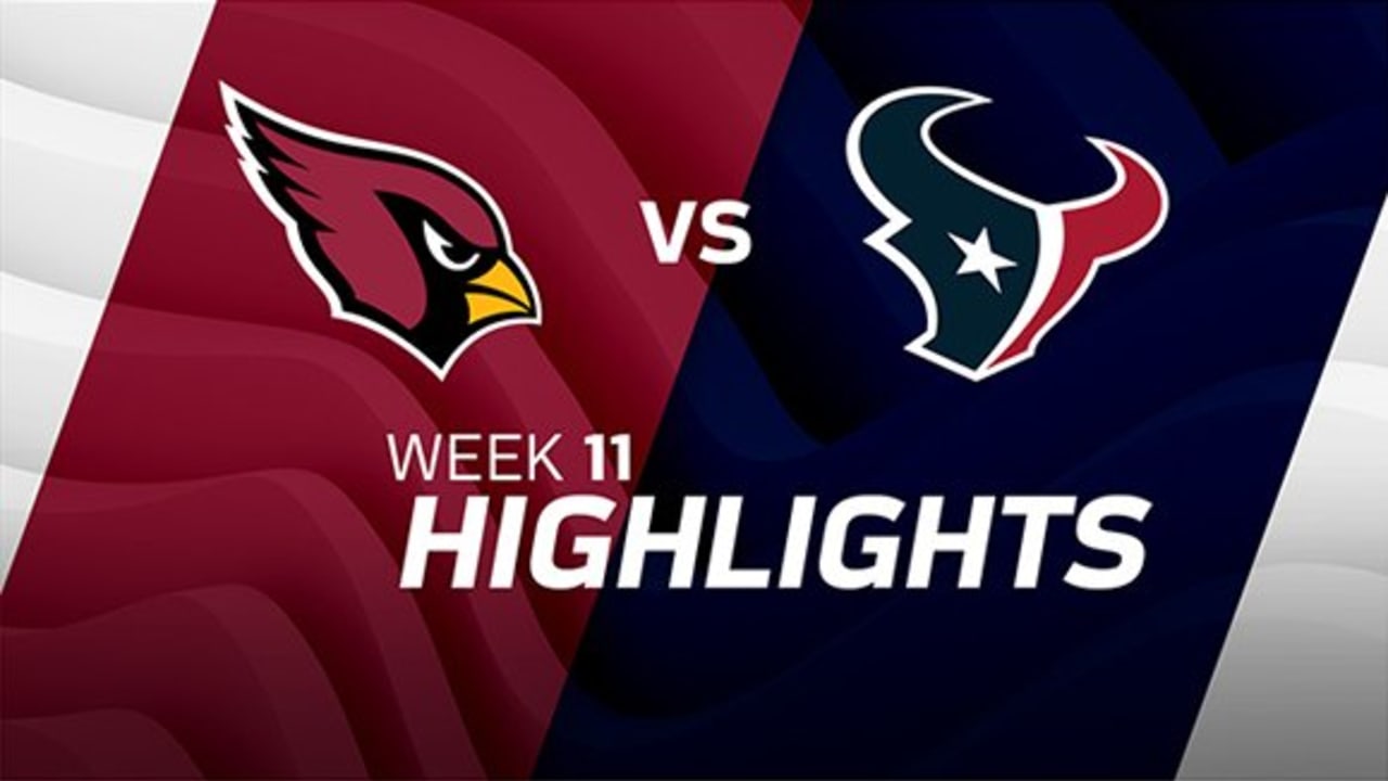 Highlights Cardinals vs. Texans In Week 11