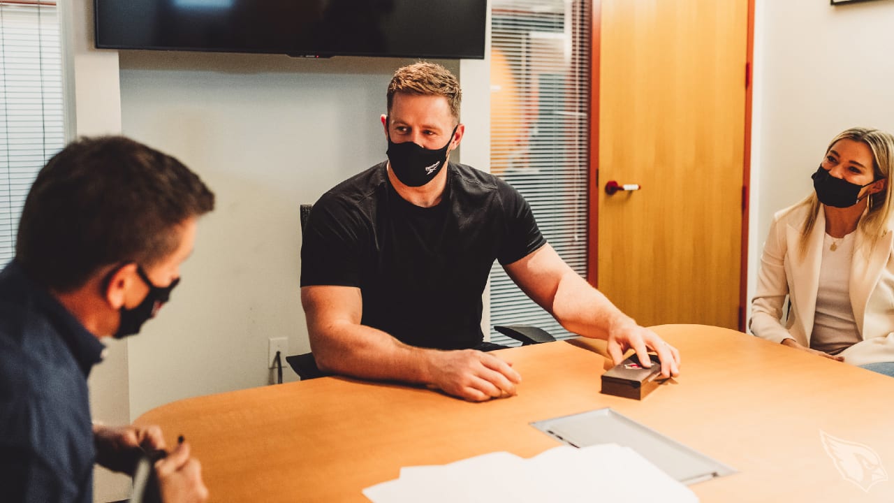 J.J. Watt's brothers honor him by wearing his Cardinals jersey to work