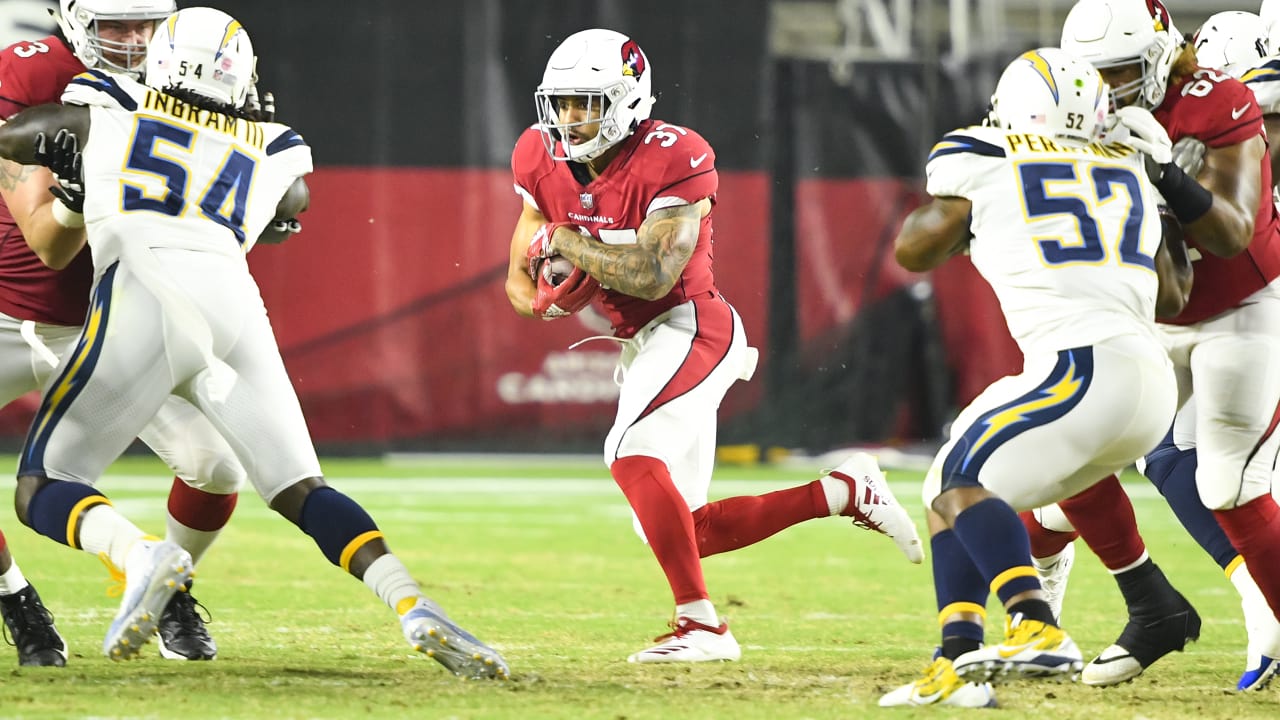 Arizona Cardinals running back D.J. Foster injured