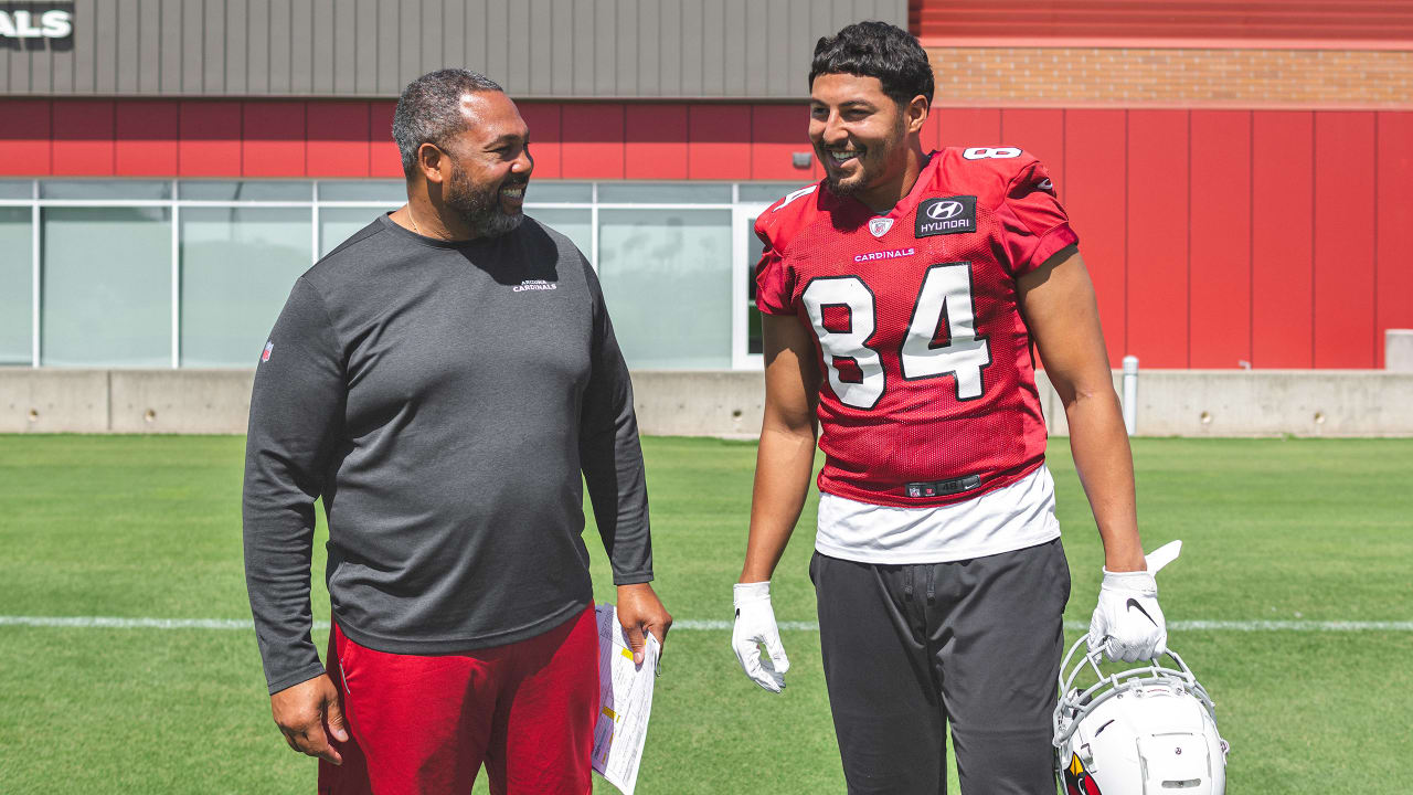 Arizona Cardinals lineman Mason Cole waits to see where he'll play