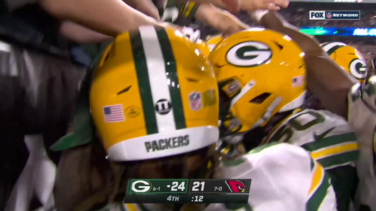 Packers stun cardinals, Rasul Douglas INT, Packers 7-1