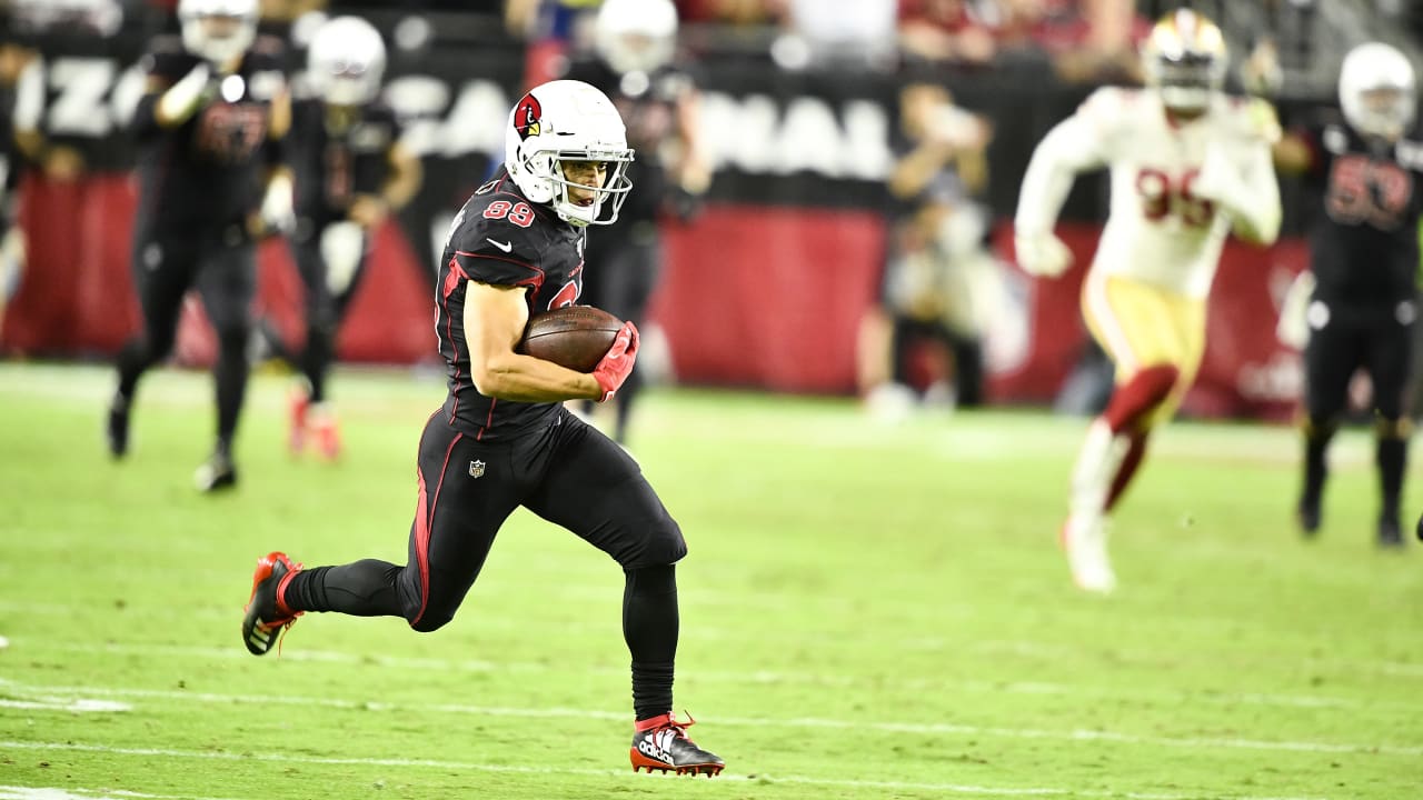 Andy Isabella of the Arizona Cardinals returns a kick against the