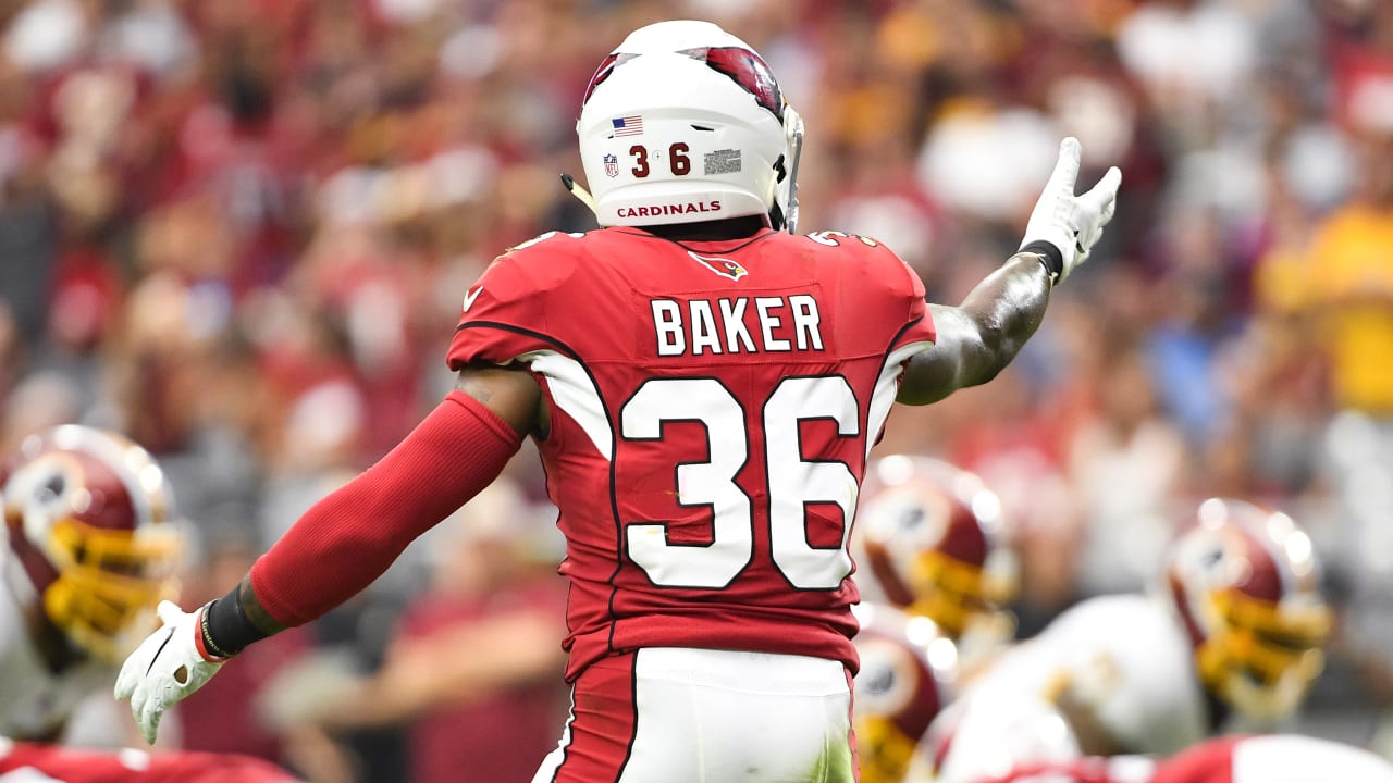 Arizona Cardinals Nike Road Game Jersey - White - Budda Baker - Youth