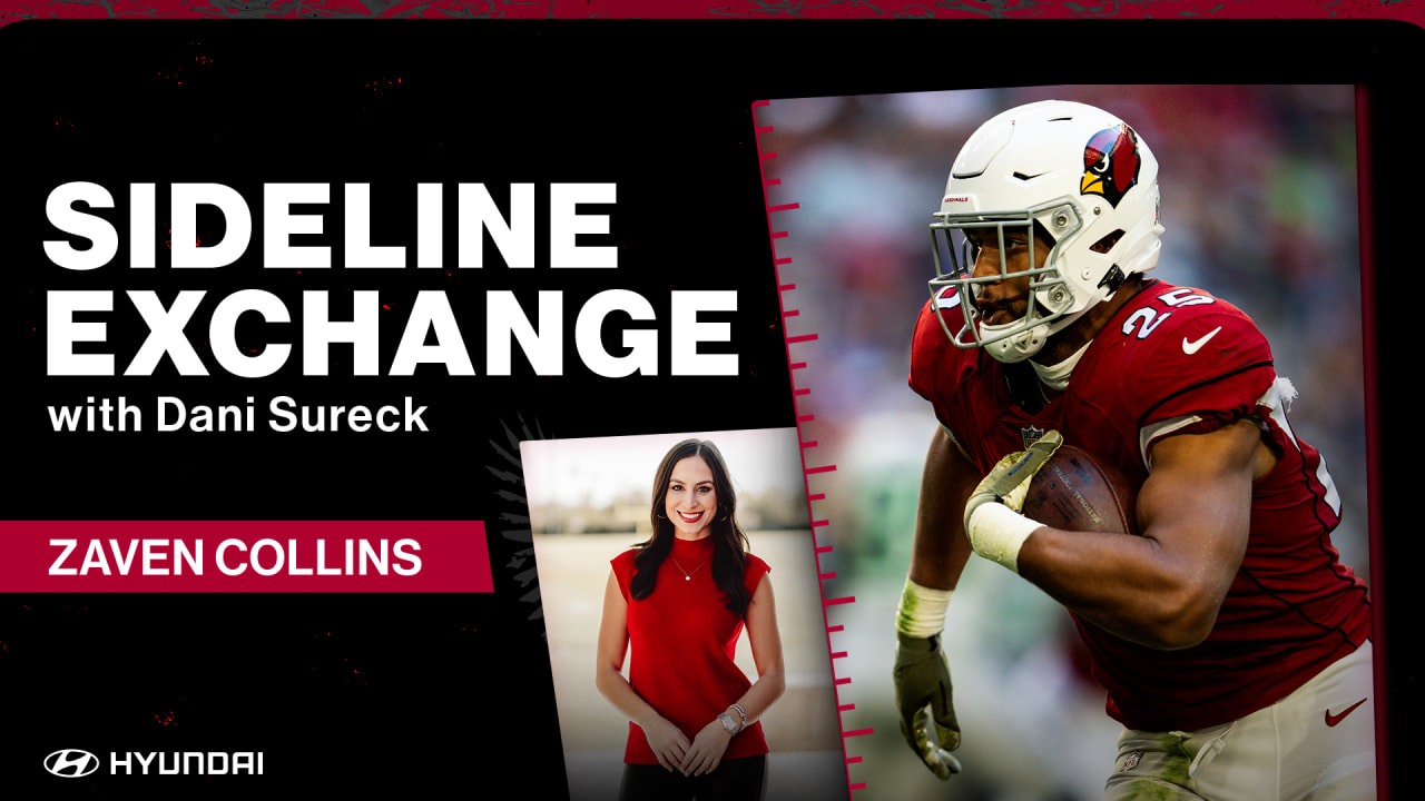 PHOENIX, AZ - SEPTEMBER 25: Arizona Cardinals linebacker Zaven Collins (25)  warming up during the NFL game between the Los Angeles Rams and the Arizona  Cardinals on September 25, 2022, at State