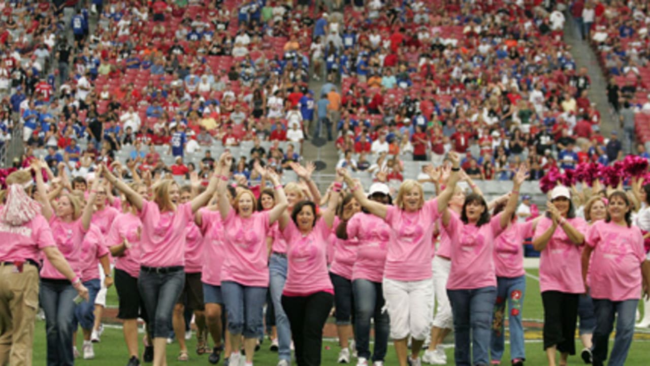 In October we wear pink and watch Arizona Cardinals breast cancer