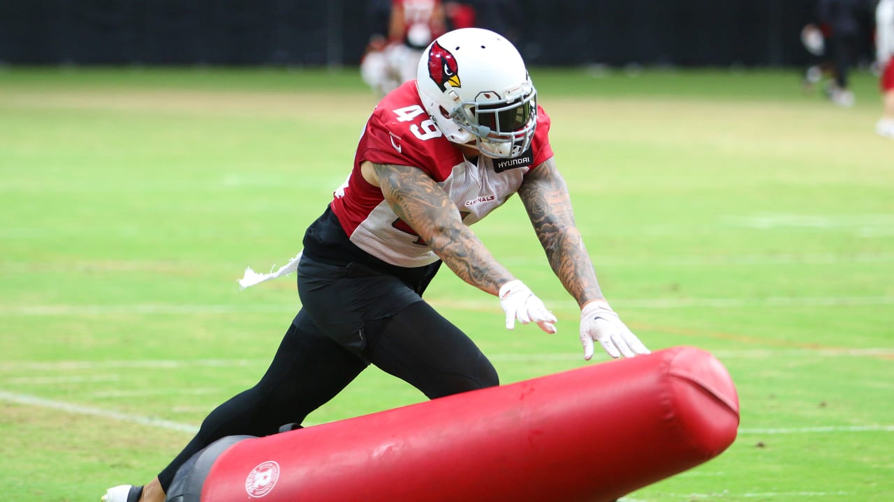 Jones in, Fitzgerald out at first day of Cardinals camp