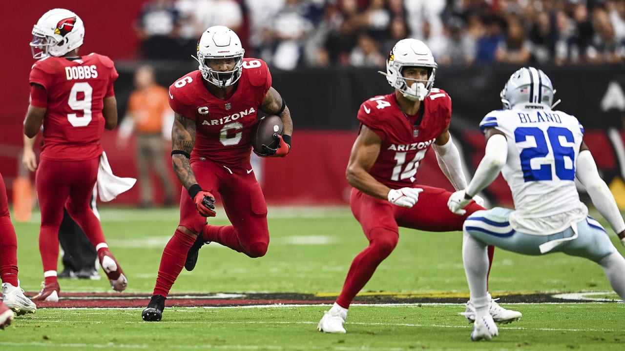 Cardinals wide receivers Michael Wilson and Rondale Moore help