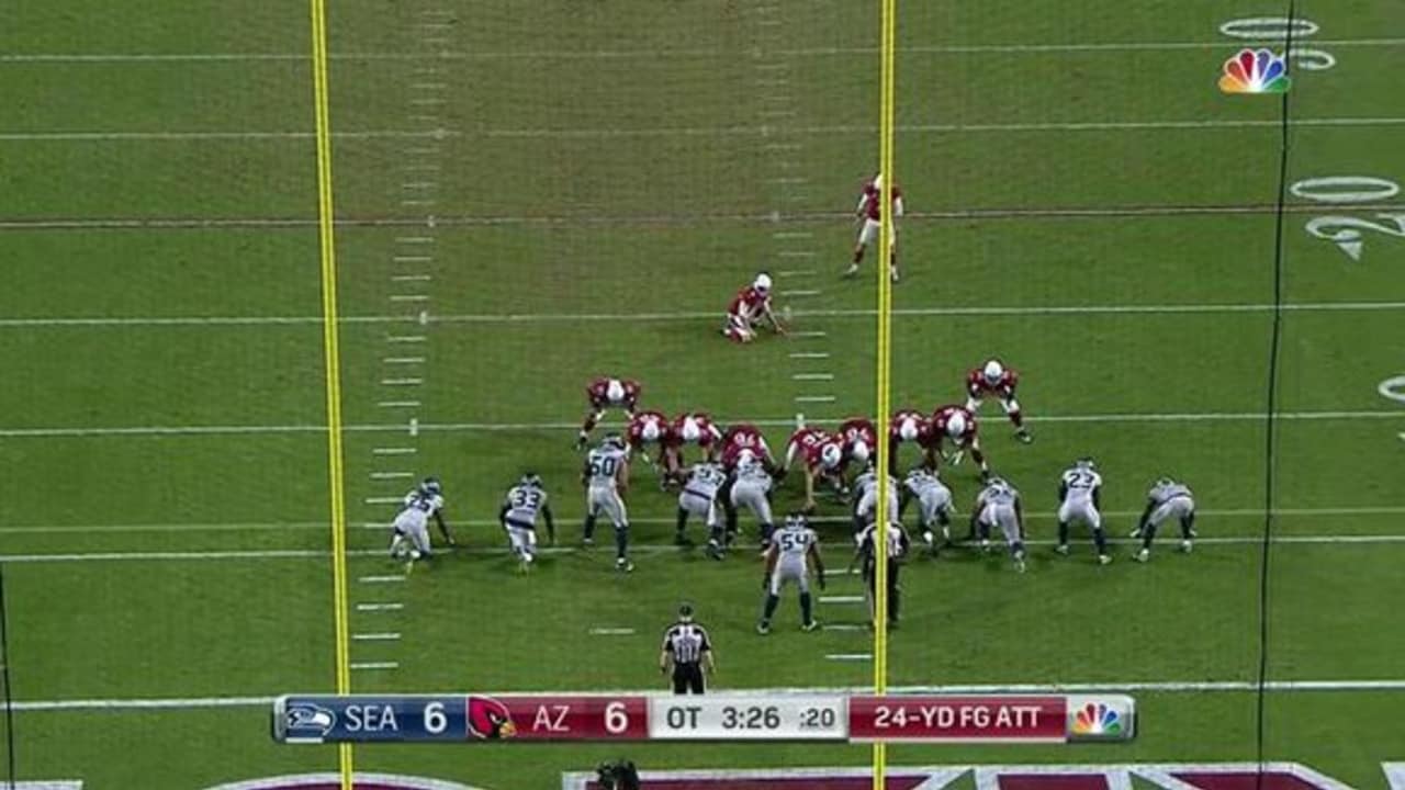 Kickers miss chip shots in OT, Cardinals and Seahawks end in rare