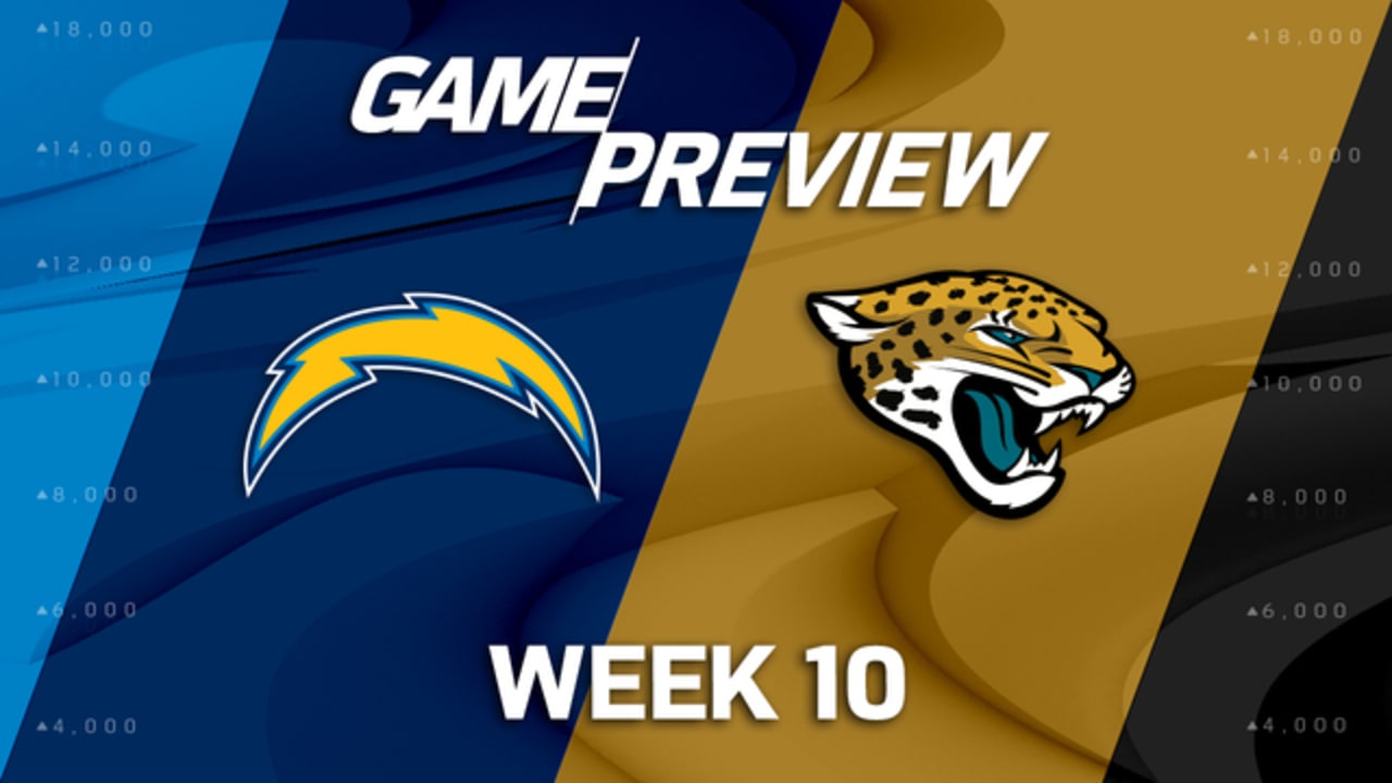 Los Angeles Chargers vs. Jacksonville Jaguars, NFL Week 10 Game Preview