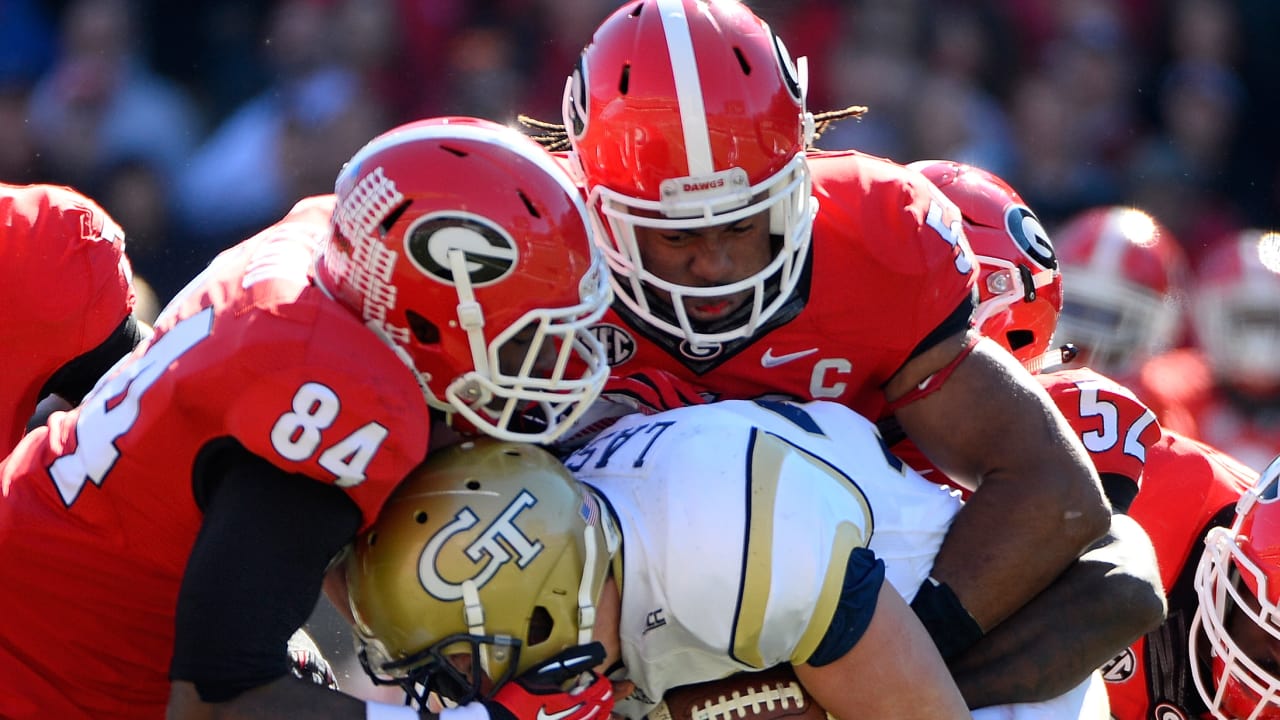 Georgia's Leonard Floyd in Action