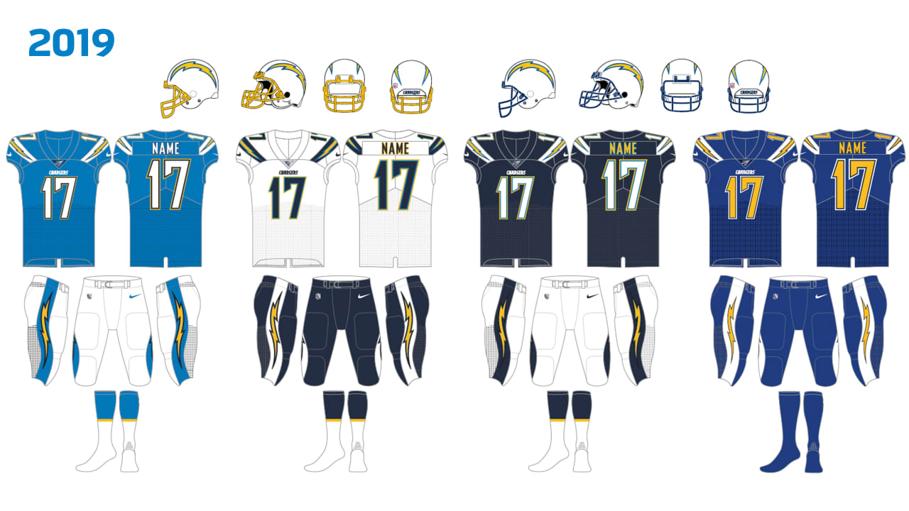 chargers old uniforms