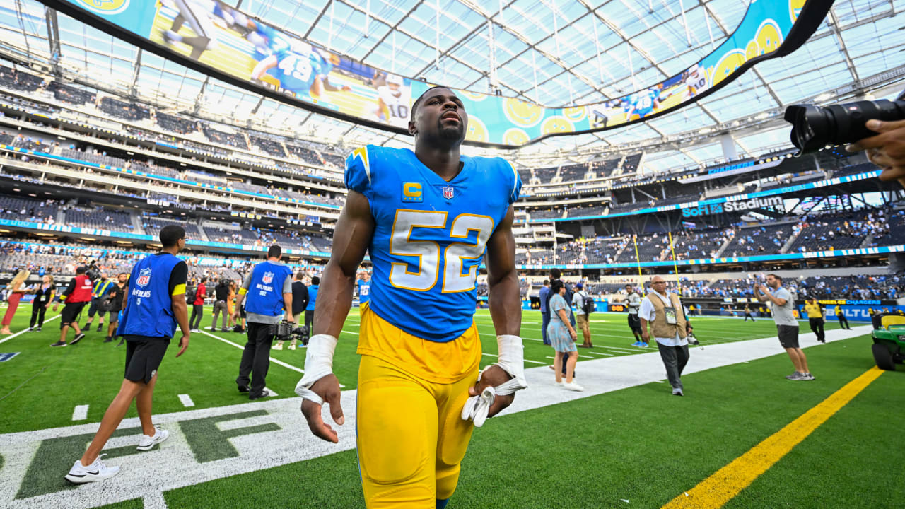 Photo: Raiders Max Crosby Sacks Chargers Herbert st SoFi Stadium