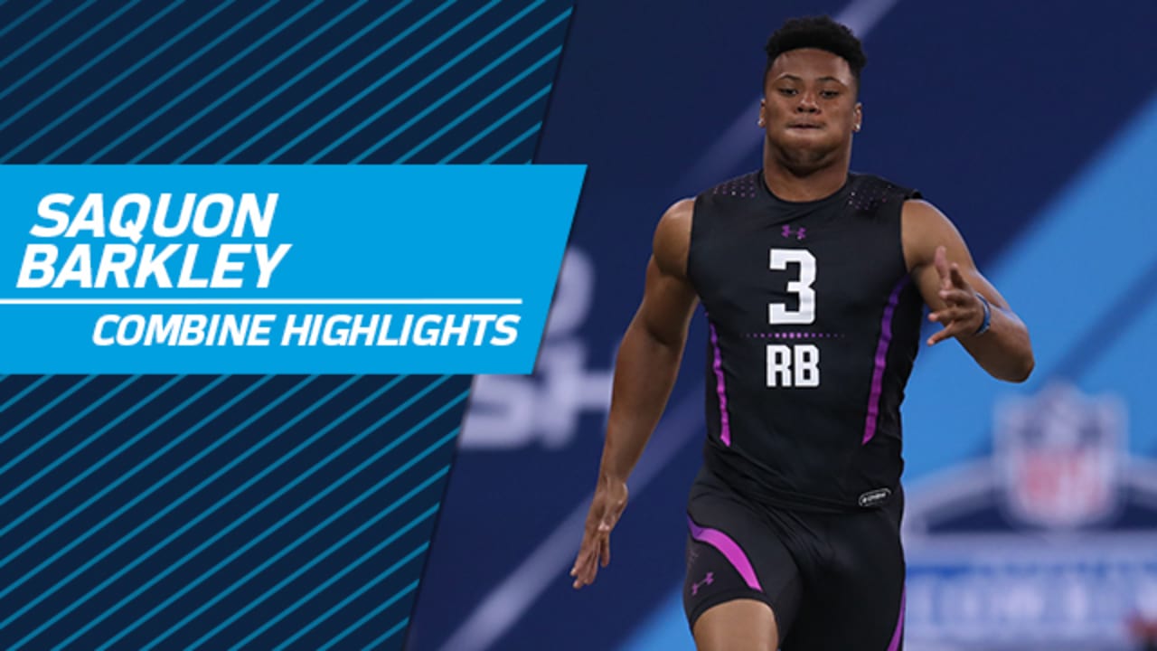 SB Nation on X: A friendly reminder that Saquon Barkley DOMINATED THE NFL  COMBINE  / X