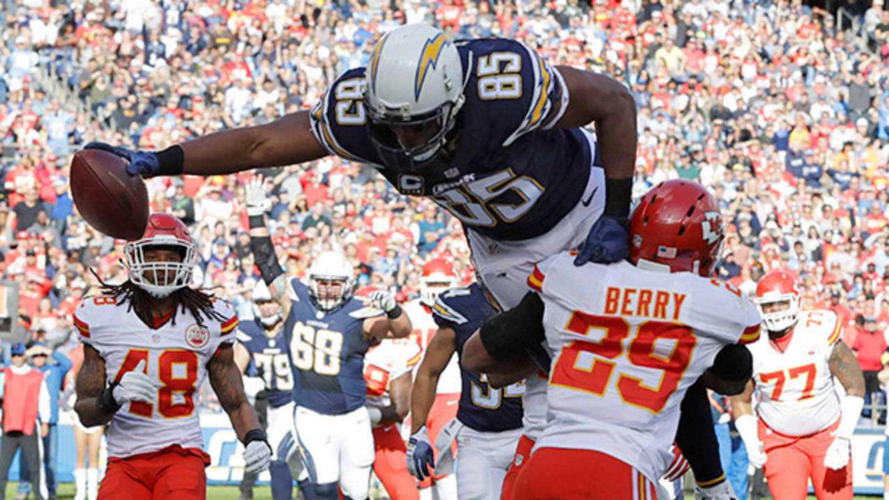 Antonio Gates ties Tony Gonzalez for most TD catches by a TE