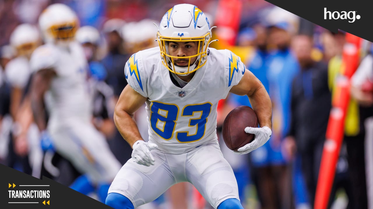 Michael Bandy of the Los Angeles Chargers looks on in the fourth