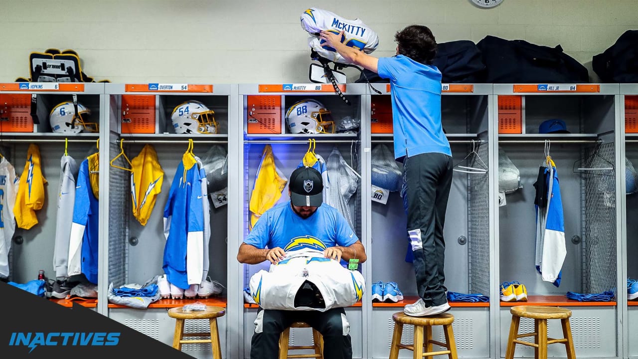 Inactives Los Angeles Chargers at Cincinnati Bengals Week 13, 2021