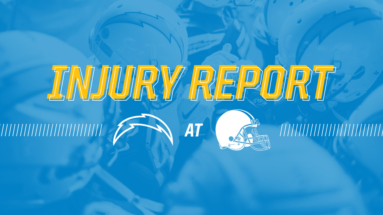 Chargers-Browns Week 6 Injury Report