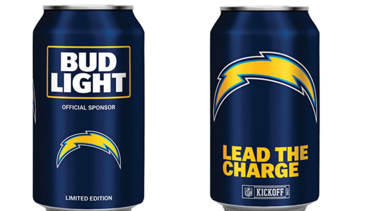 Bud Light Unveils Chargers Branded Cans