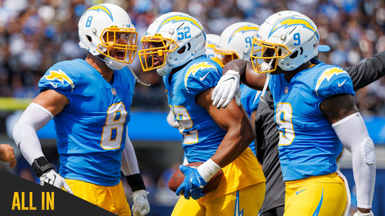 Los Angeles Chargers 2018 opponents set 