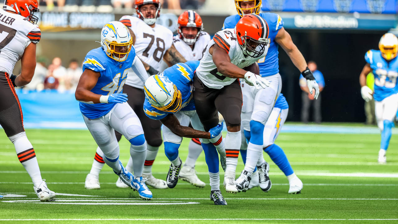 Nasir Adderley with the red zone interception while playing with the 1's.  