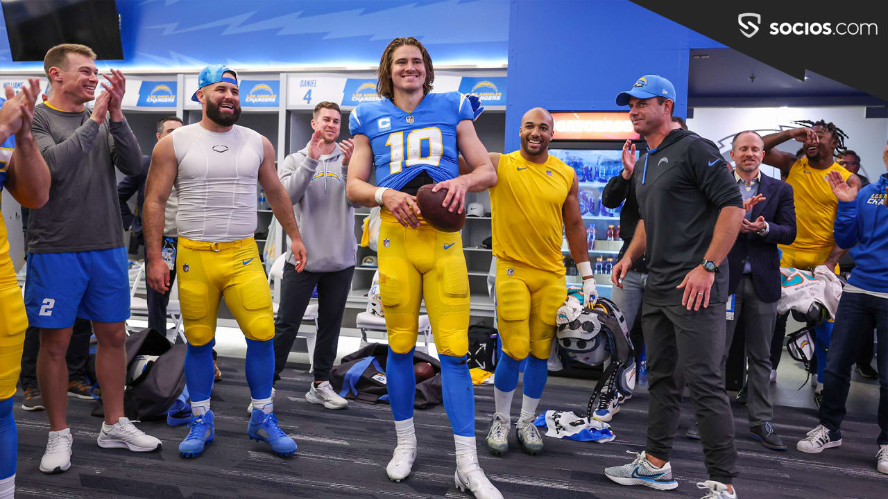 Brandon Staley Locker Room Victory Speech vs Raiders