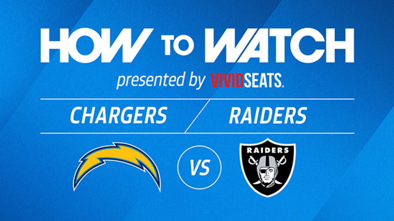 How to Watch: Chargers vs. Raiders: TV, Live Stream, Radio & More