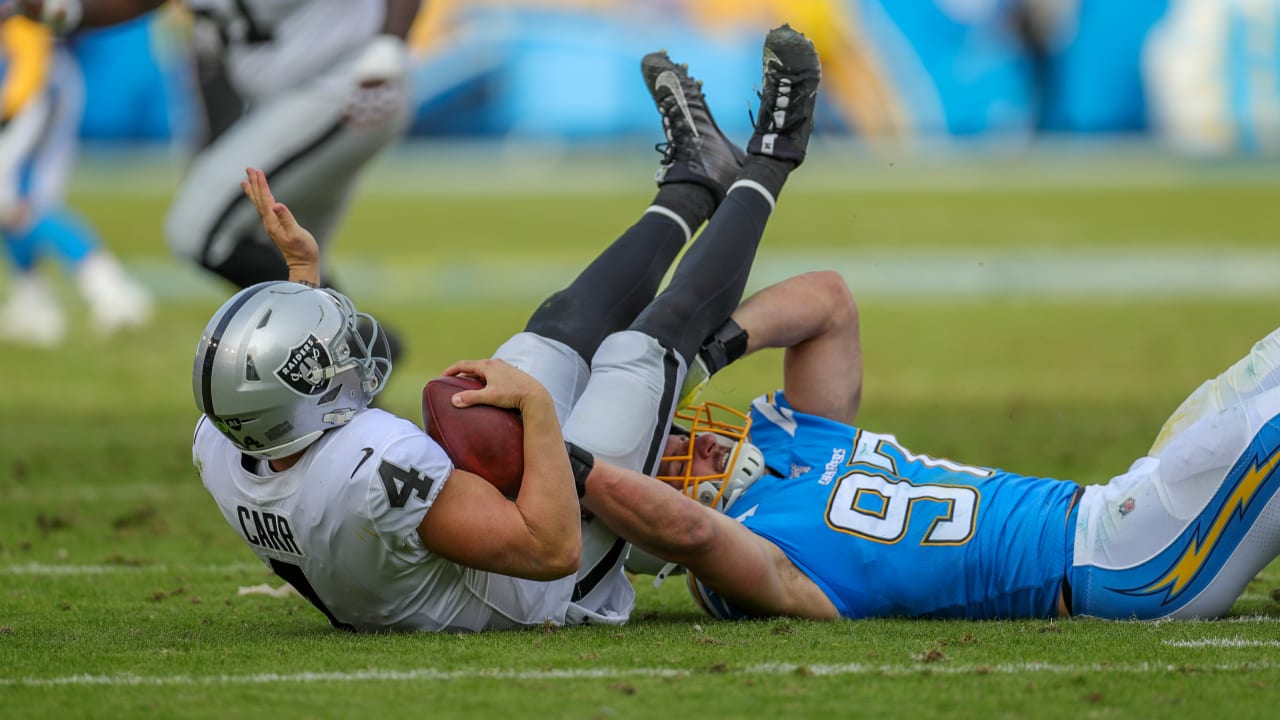 Derek Carr responds to Joey Bosa's 'shook' comment