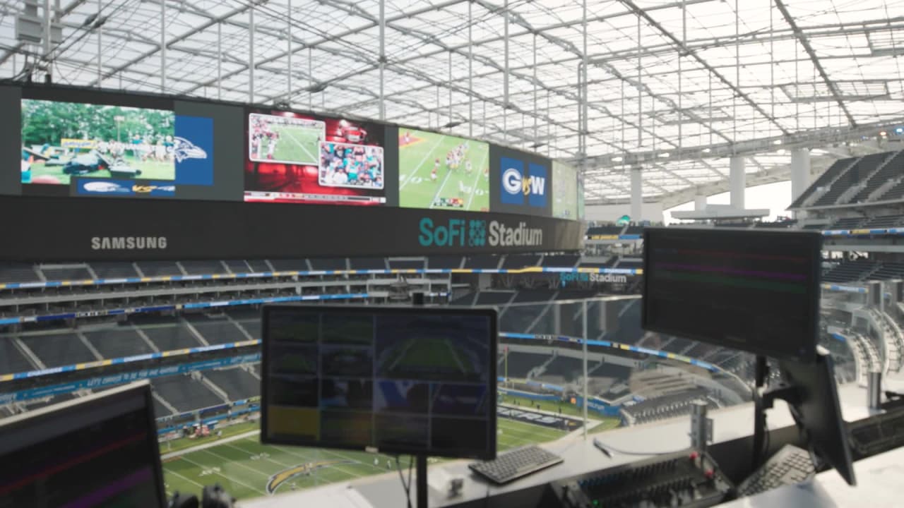 Go behind the scenes in the SoFi Stadium control room before the Los  Angeles Chargers' home opener against the Kansas City Chiefs