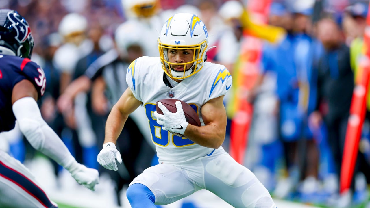 Michael Bandy of the Los Angeles Chargers looks on in the fourth