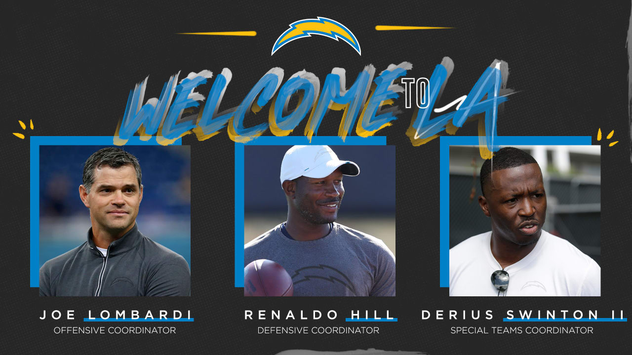 Agree to Joe Lombardi, Renaldo Hill and Derius Swinton II terms for coordinator positions