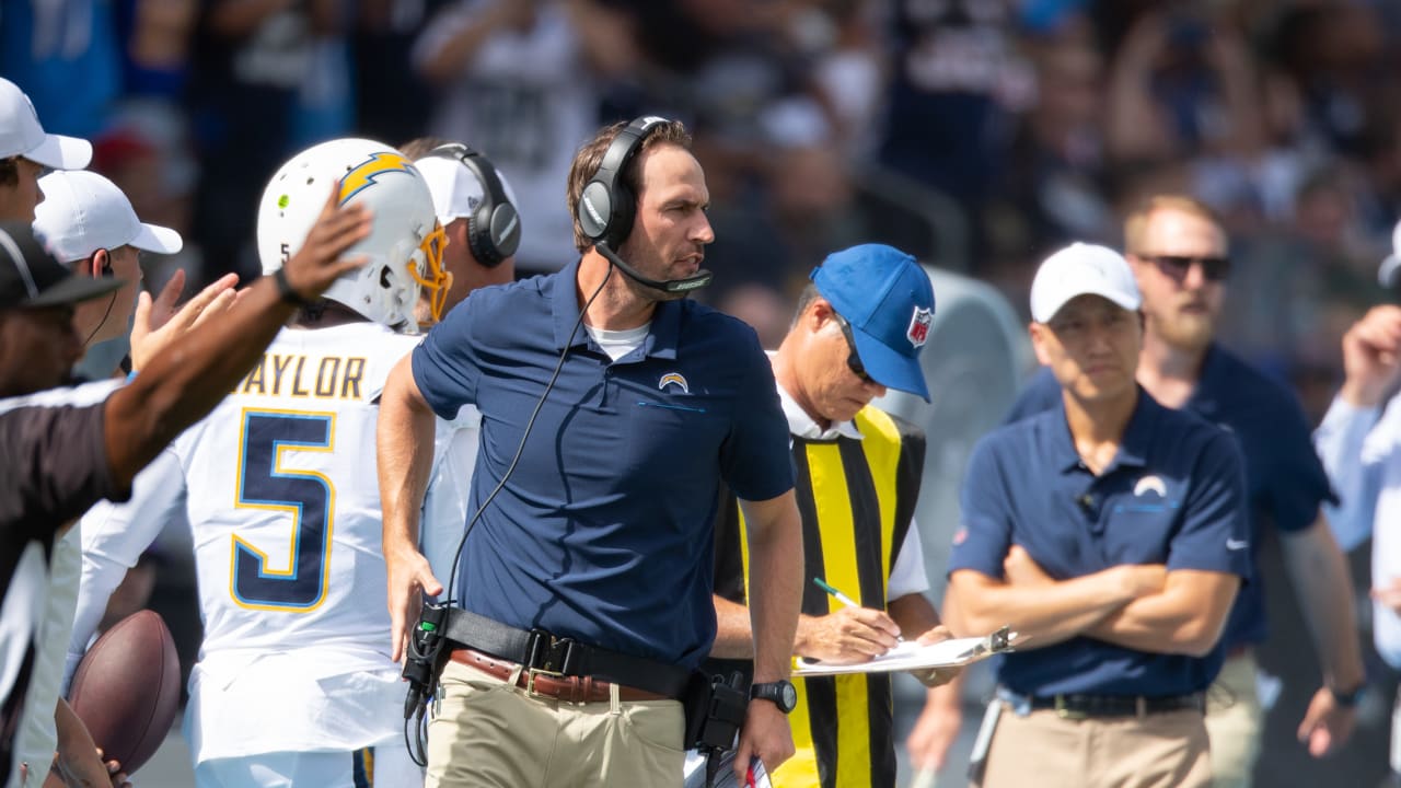 Chargers offensive coordinator Shane Steichen gives his first